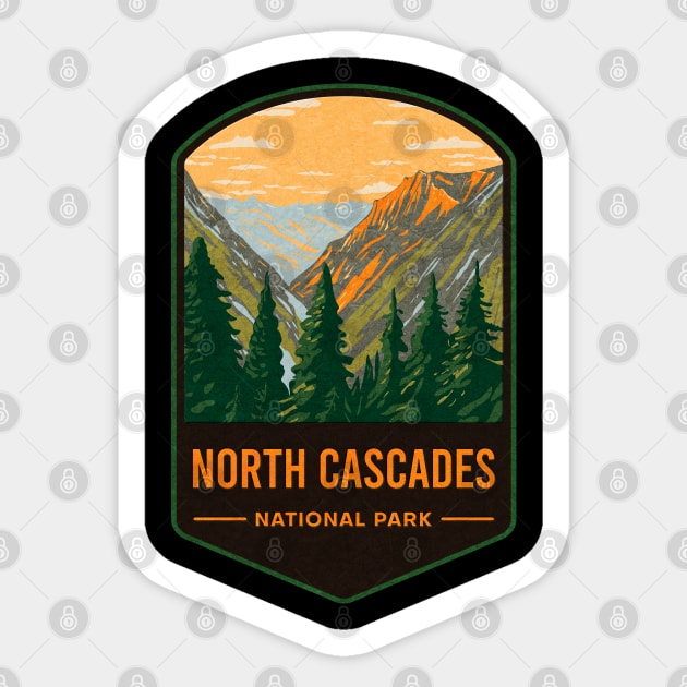 North Cascades National Park Sticker by JordanHolmes